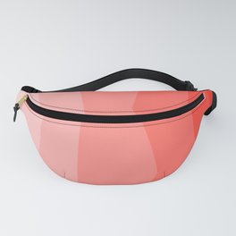 Cool Geometric Living Coral Gradient abstract Fanny Pack