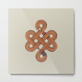 Endless Creativity Metal Print | Happy, Abstract, Pencil, Illustration, Endless, Infinite, Endlessknot, Forever, Random, Curated 
