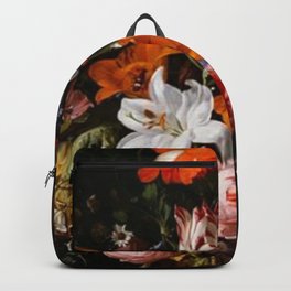 Vintage Flowers Backpack | Curated, Bloemen, Digital, Artwork, Stilllife, Interieurdesign, Vase, Brocante, Vintage, Colors 