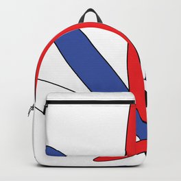 USA Red White and Blue Cannabis Leaf Backpack | Graphic Design, Graphicdesign, Digital, Illustration 