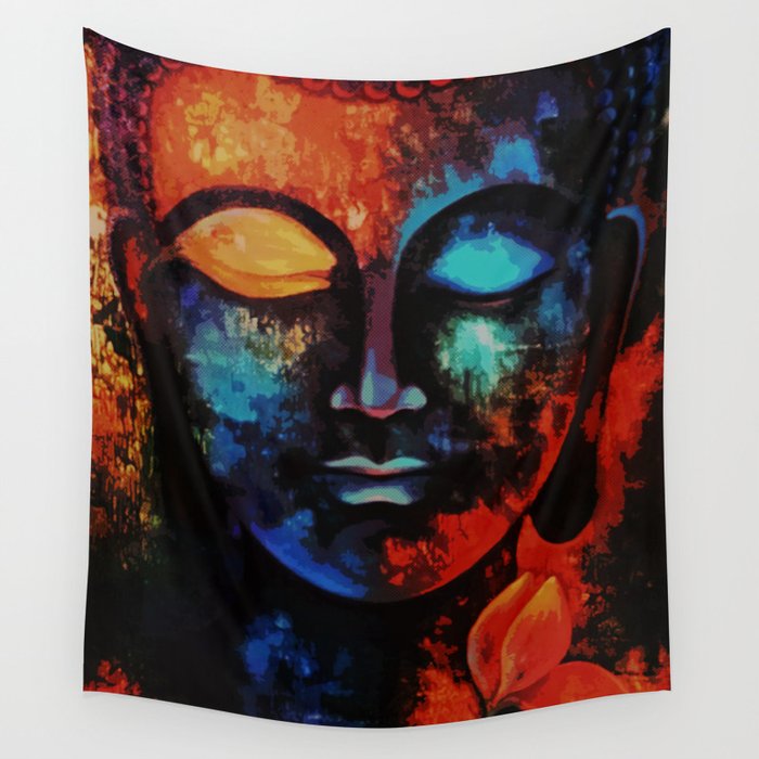 Lord Buddha Abstract Art Wall Tapestry By Designhut Society6