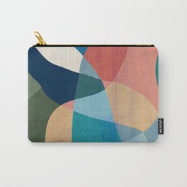 Waterfall and forest Carry-All Pouch | Bright, Landscape, Flow, Digital, Contemporary, Pattern, Curated, Vintage, Natural, Quirky 