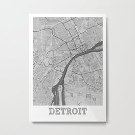 Detroit Pencil City Map Metal Print | Citylimits, City, Citymap, Detroitcityscape, Layout, Landscape, Mapping, Cool, Metropolismap, Photo 