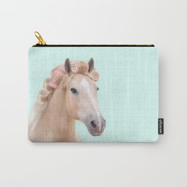 PALOMINO HORSE Carry-All Pouch | Horse, Brown, Mane, Popart, Cute, Beauty, Hairrollers, Girly, Minimal, Pastel 