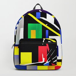 Construction Backpack | Geometric, Building, Colors, Graphicdesign, Abstract, Popart, Digital 
