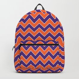 Orange and purple clemson chevron stripes university college alumni football fan gifts Backpack | Chevron, Purple, Pattern, Digital, Orange, University, Universities, Graphicdesign, Stripes, Stripe 