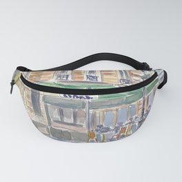 Paris Street Scene Romantic Cafe Afternoon Fanny Pack
