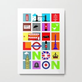 The City London Metal Print | Architecture, Urban, Bigben, Londontube, Nelson, Londontaxi, Drawing, City, Londonbus, Carnabystreet 