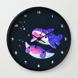 Planktivore Wall Clock | Ocean, Kawaii, Chibi, Marinebiology, Seacreature, Summer, Mantaray, Pikaole, Whaleshark, Aquarium 