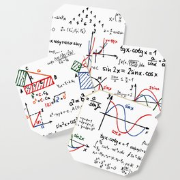 Math Cheat Sheet Coaster