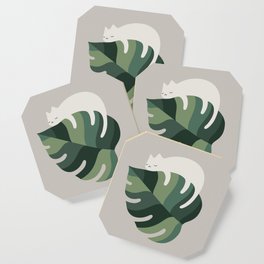 Cat and Plant 10 Coaster