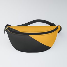 Two colors. Triangle. Black and Orange colors. Fanny Pack