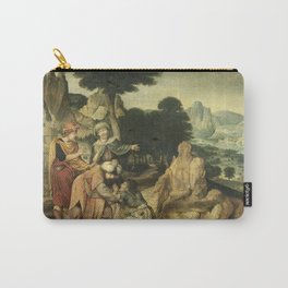 Cornelis Massijs - Parable of the Prodigal Son Carry-All Pouch | Wallart, Oilonpanel, Oldmasters, Artprint, Vintage, Old, Illustration, Poster, Decor, Painting 