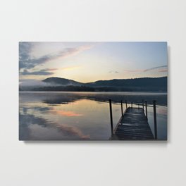 Sunrise After the Storm: Lake George Metal Print | Tranquility, Nancyacarter, Serenity, Docks, Photo, Clouds, Dawn, Meditation, Reflections, Morning 