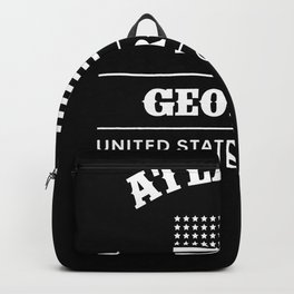 Atlanta Georgia USA Backpack | Georgia, Graphicdesign, 4Thofjuly, America, City, Usa, Atlanta, State, Independenceday, Minimalism 