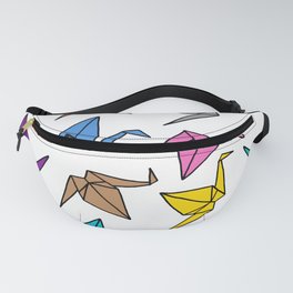 Origami Cranes Colorful Palette Fanny Pack