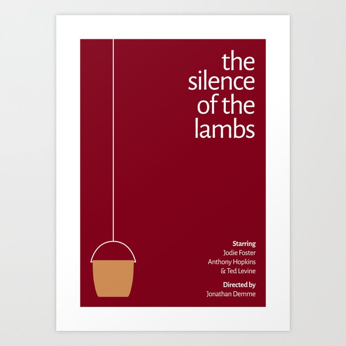The Silence Of The Lambs Minimalist Design Art Print By Joshuajose Society6