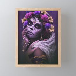 Dia De Los Muertos Framed Mini Art Print