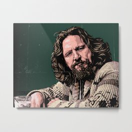 The Dude by STENZSKULL Metal Print | Dude, Cohenbrothers, Movie, Stencil, Caucasian, Johngoodman, Vector, Stenzskull, Comedy, Lebowski 