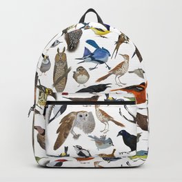 Bird Pattern Backpack | Birdpattern, Graphicdesign, Pattern, Digital, Wildbirds, Birdillustration, Birdspecies, Birdart, Birds, Wildlifeart 