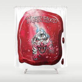 TigerBlood Tiger-Dive by Spysee Shower Curtain