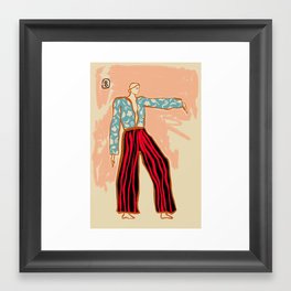 NEW YEAR DANCE Framed Art Print | Matisse, Festive, Painting, Pastel, Digital, Fashion, Pop Art, Floral, Disco, Curated 