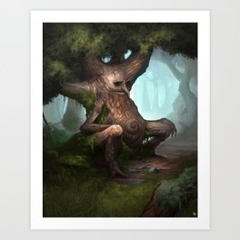 The Old Man of the Woods Art Print