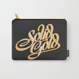 Solid Gold Carry-All Pouch | Typography, Graphic Design, Vector, Illustration 