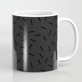 Memphis Sweet - Charcoal Black Coffee Mug | Memphisstyle, Black, 80S, Memphispattern, Basicdesign, Trend, Graphicdesign, Deepblack, Minimalmemphis, Simpledesign 