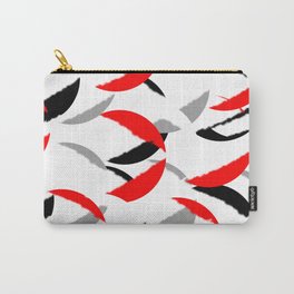black white red grey abstract minimal pattern Carry-All Pouch | Preto, Minimal, Rojo, Gris, Branco, Grey, Red, Pattern, Pop Art, Digital 