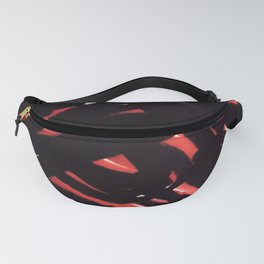 'Sleep Paralysis' - Red And Black Abstract Painting Fanny Pack