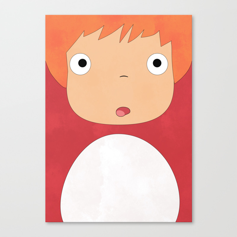 Studio Ghibli Ponyo Canvas Print By Teacuppiranha Society6