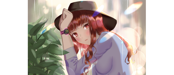 Anime Girl In The Rain Coffee Mug By Sayuui Society6