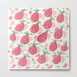 Strawberries Metal Print | Strawberrydesign, Berry, Sweetfruits, Cutestrawberries, Strawberry, Freshstrawberries, Fruityfun, Strawberries, Berries, Brightstrawberries 