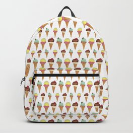 Icecream Backpack | Chocolate, Cream, Dessert, Yummy, Painting, Children, Mint, Vanille, Pattern, Cone 