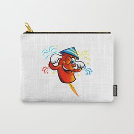 Red Cartoon fireworks  Carry-All Pouch | Graphic Design, Funny, Children, Illustration 