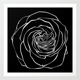 Soul Search Art Print | Vector, T Shirts, Rose, Black And White, Wallart, Apparel, Backpacks, Digital, Graphicdesign, Bags 