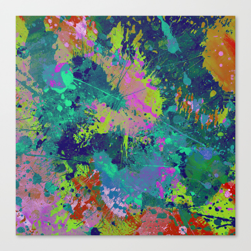 Messy Art I Abstract Paint Splatter Painting Random Chaotic
