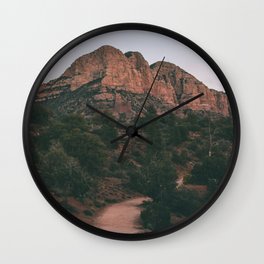 Sedona Trails Wall Clock | Southwest, Digital, Color, Nature, Orange, Desert, Sedona, Trail, Az, Arizona 