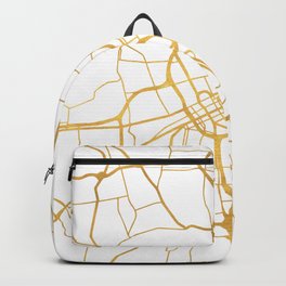 NASHVILLE TENNESSEE CITY STREET MAP ART Backpack | Map, Home, Wanderlust, Livingroom, America, Usa, Travel, Streetmap, Gold, Memory 