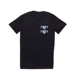 Rainbow Hearts Pattern T Shirt | Heart, Hearts, Graphicdesign, Pattern, Pop Art, Typography, Digital, Love, Acrylic 