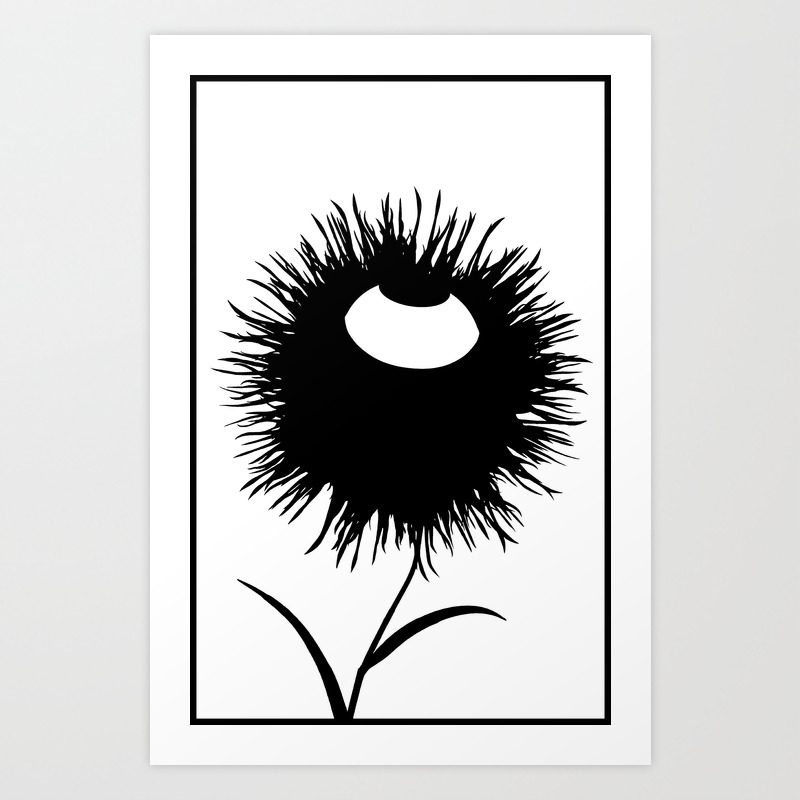 Get Wallpaper Aku No Hana Flower Art Print By Orsociock Society6 Desktop Wallpaper Free