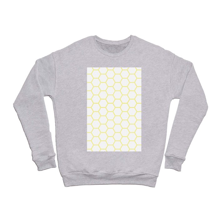verklaren constant gevoeligheid Geometric Honeycomb Pattern - Yellow #164 Crewneck Sweatshirt by Natural  Collective | Society6
