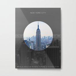 Zoom in to NYC Metal Print