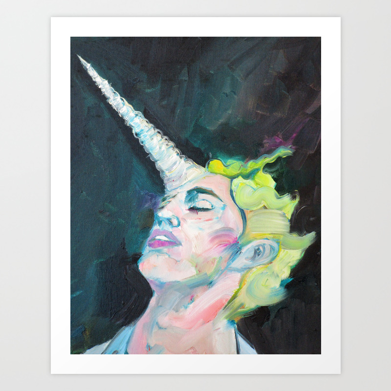 Mr Unicorn Guy Art Print By Lautir Society6