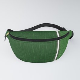 Two-tones Green Leather Fanny Pack