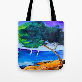 Cypress by the sea Tote Bag