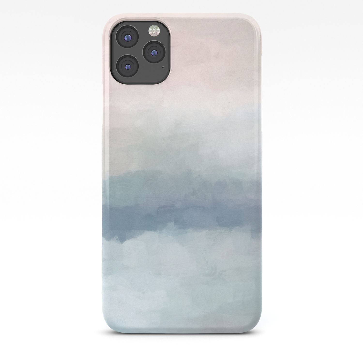 Blush Pink Mint Sky Baby Blue Abstract Ocean Sky Sunrise Wall Art