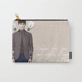 Dreams Carry-All Pouch | Clouds, Popart, Digital, Litterature, Graphicdesign, French, Bulb, Illustration, Dreams, Victorhugo 