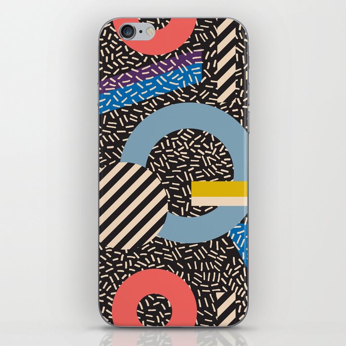Memphis Inspired Pattern 4 iPhone Skin | Graphic-design, Graphic-design, Pattern, Pop-art, Vintage, Memphis, Memphisdesign, Memphismilano, Postmodern, 80s